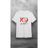 Elbiseciniz Cumhuriyetimizin 100. Yılına Özel Atatürk Silüeti Baskılı Beyaz %100 Pamuk Süprem T-Shirt/tişört - 12