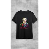 Elbiseciniz Karizma Gözlüklü Gazi Mustafa Kemal Atatürk Portresi Baskılı Tişört Unisex T-Shirt - 12 - Siyah