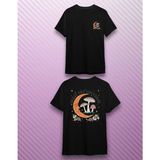 Elbiseciniz Moda Tişört Sırt Baskılı Unisex TIŞÖRT/%100 Pamuk Dtf Baskılı T Shirt - Siyah - 10 Yaş