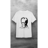 Elbiseciniz Mustafa Kemal Atatürk I?mzalı Tişört, 23 Nisan, 29 Ekim, 10 Kasım Atatürk Baskılı Tişört - Beyaz - 8 Yaş