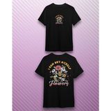 Elbiseciniz Trend Tişört- Sırt Baskılı Unisex Tişört/ %100 Pamuk Dtf Baskılı T Shirt - Siyah - 10 Yaş
