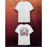 Elbiseciniz Vintage Sırt Baskılı Unisex TIŞÖRT/%100 Pamuk Dtf Baskılı T Shirt - Beyaz - 8 Yaş