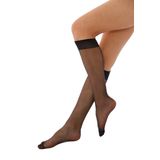 Elchee Wear Fit 15 İnce Parlak Dizaltı Çorap Siyah 5'li Premium Kutu PETA Vegan Onaylı