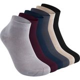 Elchee Wear Organik Bambu Erkek Patik Çorap 6'lı - 41 - 45 - Renkli