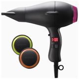 Elchım x Lite Hairdryer, Hafif & Sessiz Profesyonel Saç Kurutma Makinesi - Siyah
