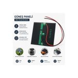 elciavmm Küçük Mini Güneş Paneli - 5W 6V 72.5*70.5mm - Güneş Paneli