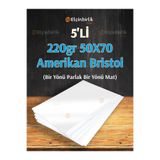 Elçinbirlik 220GR 50X70 5'li Amerikan Bristol Karton