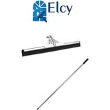 Elcy 55 cm Metal Çekpas Çekçek + 120 cm Sap - Gri