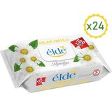 Elde Papatya 100'lü Islak Havlu (24 adet)