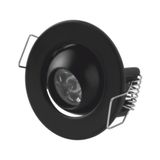 Eldenör 1 Adet Cata Ct 5268 Ufo Yıldız 1.5W Sıva Altı LED Spot Siyah Kasa Beyaz Işık 6400K