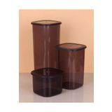 Eldenör 3lü Saklama Kabı - 1750-1200-550ml Koyu Şeffaf