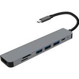 Eldenör Ally 7in1 USB 3.1 HDMI 4K 30HZ 2K 1080P Type-C HUB Adaptör Dönüştürücü-(5775)