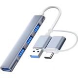 Eldenör ALLY A-806 4in1 Type-C + USB Girişli USB 3.0 Çoğaltıcı Hub Adaptör Çevirici-(5775)