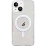 Eldenör ALLY iPhone 15 Plus Magsafe Uyumlu Manyetik Şeffaf Silikon Kılıf-(5775)
