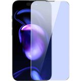 Eldenör Baseus Crystal iPhone 15 Pro Max Full Koruma Anti Mavi Işık Tempered Cam Ekran Koruyucu 2 Adet Set-(5775)