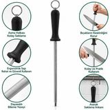 Eldenör Bıçak Bileme Taşı 30 cm Metal Askılı