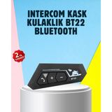 Eldenör BT22 Motosiklet Kask Içi Bluetooth Kulaklık Interkom Destekli