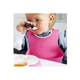 Eldenör ® Çocuk Bebek Mama Önlüğü Dökülme Engelleyici Bükülebilir Pembe