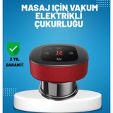 Eldenör Elektrikli Vakumlu Çukurluk Masaj Aleti Isıtmalı ve Kırmızı Işıklı Terapi Seti