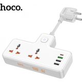 Eldenör HOCO AC12A 2500W 2 Priz + 3 USB + 30W Type-C Multifonksiyonel Priz Çoğaltıcı Şarj Aleti-(5775)