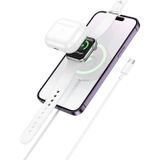Eldenör HOCO CW50 15W AirPods + Apple Watch+iPhone 3in1 Kablosuz Manyetik Hızlı Şarj Aleti-(5775)