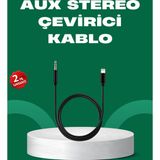 Eldenör Lightning to 3.5mm Aux Ses Dönüştürücü Kablo 1 Metre Stereo Uyumlu