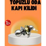 Eldenör Mat Renk Topuzlu Kapı Kilidi – Giriş Tipi