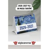Eldesen Tasarım 2026- 2027 Masa Takvimi Spiralli A6 (15x12cm) Orta Boy / Resmi Tatiller ve Hafta Sonları / 1,5 Yıllık