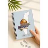 Eldesen Tasarım Günlük Planlayıcı A5 Defter, Notlar, Yapılacaklar, Esnek Karton Kapaklı, 100 Günlük, Kudüs'lü