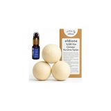Eldione 3 Adet Yün Kurutma Topu ve Lavanta Uçucu Yağı 10 ML,%100 Merinos Yünü, Kolay Ütü, Çamaşır K - 1 kg
