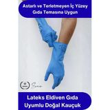 #Eldiven Genel Kullanım Lateks Eldiven Gıda Uyumlu Doğal Kauçuk Kimyasal Dirençli Astarlı Kaymaz Temizlik Bulaşık Bahçe