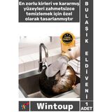 #Eldiven Isıya Dayanıklı Kararan Tava Parlatıcı Mutfak Temizlik Alüminyum Folyo Bulaşık Eldiveni