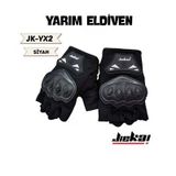 Eldiven Korumalı Jk Yx Parmaksız Siyah L