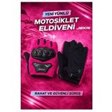 Eldiven Korumalı Parmaksız Peluşlu Fuşya L Beden ST09956