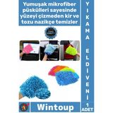 #Eldiven Yumuşak Püsküllü Çizmez Yüksek Emiş Güçlü Boya Koruyucu Mikrofiber Araç Yıkama Eldiveni
