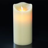 Eldnacele 5" X 10" Hareketli Fitil ile Büyük LED Mumlar 6H Zamanlayıcı Titreşimli Alev, Pille Çalışan Elektrikli Mumlar Gerçek Balmumu ile Noel Cadılar Bayramı Ev Parti Dekorasyonu için Sıcak Işık