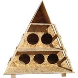 Eldo Design Kedi Evi Dış Ortam Uygun Ahşap Kedi Evi Osb 100X90X55 cm - Ahşap - Bej