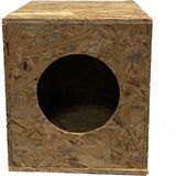 Eldo Design Kedi Evi Dış Ortam Uygun Ahşap Kedi Evi Osb 34x32x26 cm