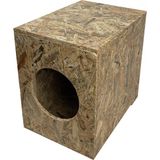 Eldo Design Kedi Evi Dış Ortam Uygun Ahşap Kedi Evi Osb 43x41x29 cm