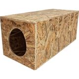 Eldo Design Kedi Evi Dış Ortam Uygun Ahşap Kedi Evi Osb 60X40X40 cm - Ahşap - Bej