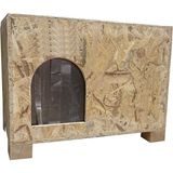 Eldo Design Kedi Evi Dış Ortam Uygun Ahşap Kedi Evi Osb 61x41x36 cm