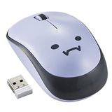ELECOM Purple Demon Face Mouse, 2,4 GHz USB kablosuz, iki elini de kullanabilen tasarım, sessiz tıklama, hafif, bilgisayar taşınabilir fare, tak ve çalıştır, kızlar ve çocuklar, PC, dizüstü