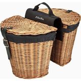 Electra Rattan Liner’lı Doğal Renk Arka Bisiklet Sepeti