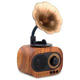 ElectraCore WOPoQsa2fd B5 Nostaljik Mini Gramafon Radyo Usb Aux Bluetooth Radyo Yüksek Ses Kalitesi