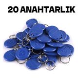 Electrima Manyetik RFID Keyfob Göstergeç Anahtarlık 20'li