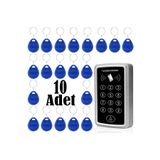 Electrimax Rfıd Şifreli Kapı Kilidi - Kartlı Geçiş Kontrol Göstergeç Sistemi -10 Adet Tag 12/24 V Ac-dc