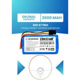 Electroll 360 S7 Pro Batarya (Orijinal Kapasite) 2600MAH Pil Akıllı Robot Süpürge Batarya Değişimi