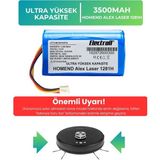 Electroll Alex Laser 1281h Uyumlu Batarya (MAKSİMUM KAPASİTE) 3500mah Pil Robot Süpürge Bataryası Değişimi