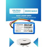 Electroll Alex Laser 1281H Uyumlu Batarya (Orjinal Kapasite) 2600MAH Pil Robot Süpürge Bataryası Değişimi