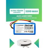 Electroll Alex Laser 1281H Uyumlu Batarya (Ultra Yüksek Kapasite) 3200MAH Pil Robot Süpürge Bataryası Değişimi